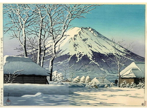 Ｈ－２０２ 富士の雪晴（忍野附近）